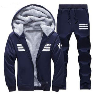 Chandail cardigan coupe étroite pour homme Combinaison de sport Ensemble survêtement baggy à manches longues et bas avec capuche Ensemble survêtement polaire pour homme - Product Image 6