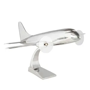 Desktop Hand Cast Airplane Model 11 "Aircraft Decor/table Hand brass Casting Airplane Model 11" Aircraft Decor regalo aziendale