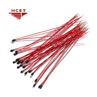 Thermistance NTC HCET MF52B encapsulée dans de l'époxy avec fil émaillé, capteur de température haute sensibilité pour la température des batteries
