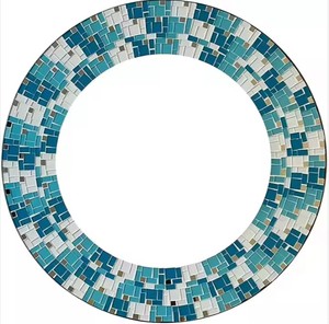 Handmade Round <b>Mirror</b> Ivory Mother of Pearl Inlay <b>Mirror</b> Using for Wall Decoration Home Decoration Customized Packing and Logo - Product Image 4