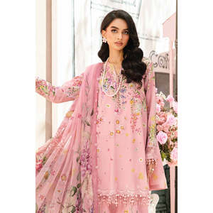Maria B 2025 <b>Eid</b> Collection MPT-2603-B-TC-1275 Indian <b>Pakistani</b> <b>Dress</b> Salwar Kameez Choli Saree in Party Style Made Polyester - Product Image 3