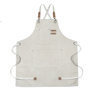 Tablier de cuisine avec sangles de cou réglables personnalisées avec poches - Product Image 2