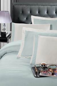 Luxury Baby Blue 100% Mulberry <b>Silk</b> Double Bedding Set Hypoallergenic <b>Duvet</b> <b>Cover</b> Soft & Breathable Woven Technique - Product Image 4