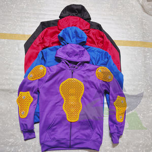 Sweats à capuche de moto multifonctionnels à 3 couches, résistants à l'abrasion, avec coussinets de niveau orange 2 approuvés CE. - Product Image 6