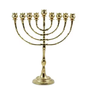 Design moderne Menorah Tall High Standard Hanoukka Bougies Élégant Argent Hanoukka Menorah Éclairage Décor Accessoires Vente Chaude - Product Image 4