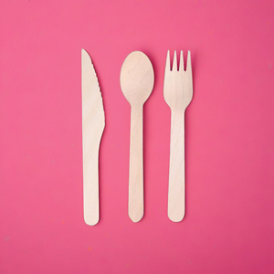 2025 Biodegradable Birchwood Tenedor Cuchillo Cuchara Juego Servilleta de papel Ecológico Desechable Entrega para llevar para aerolíneas Tren Usos - Product Image 4