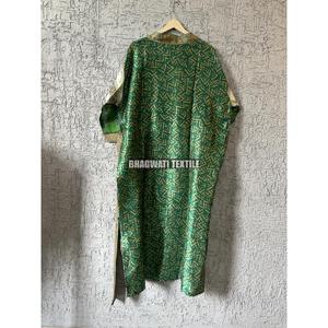 Women's Vintage Floral Printed Silk Kimono Robe Thermal Cover for Bikini Dressing Gown for Daily Life Summer <b>Bathing</b> Covering - Product Image 2