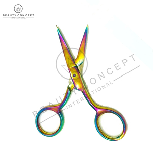 Ciseaux à cuticules de haute qualité avec impression de logo personnalisé outils à ongles multicolores lame droite meilleur outil de beauté de taux d'usine - Product Image 3