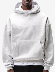 เสื้อสเวตเชิ้ตลายแปรง600GSM โอเวอร์ไซส์มีฮู้ดผ้าฝ้าย100% มีฮู้ดผ้านุ่มสบายย้อมสีสำหรับฤดูหนาว - Product Image 3