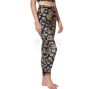 Leggings de yoga respirants à taille élastique, prix d'usine, logo personnalisé, vente en gros, leggings de yoga les plus vendus - Product Image 2