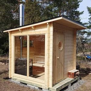 Sauna extérieur élégant multicolore avec éclairage intérieur Banc en bois naturel Sauna pour <span class=keywords><strong>spa</strong></span> à domicile - Product Image 6