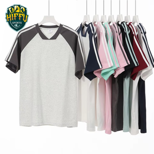 HIFFU SPORTS WEAR Camisetas Deportivas con Cuello en V para Hombre y Mujer, 180 Gramos, 100% Algodón/Poliéster, Secado Rápido, Transpirable, Marca Privada - Product Image 5