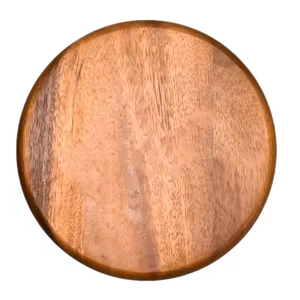 Placa de cargador hecha de madera natural 100% ecológica para decoración de mesa de comedor de cocina de boda por artesanía de media luna - Product Image 2