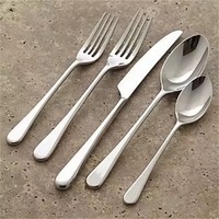 Ensemble de couverts de nouvelle conception, nouveau métal, double torsion, manche argenté, acier inoxydable, couverts plaqués argent