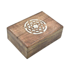 Caja de madera duradera de diseño clásico con acabado natural de carpintería perfecta adecuada para almacenamiento artesanal y decoración del hogar para exportación a granel - Product Image 1