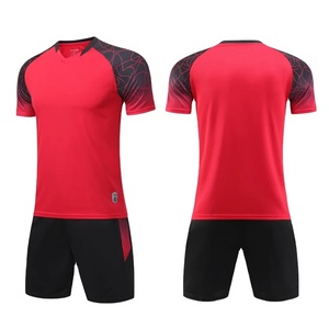 High Quality Men Printed Short Sleeve Soccer Jersey <b>Set</b> Adult Football Uniform Boy Custom Color Soccer Shirt Customized Name DIY - Product Image 5
