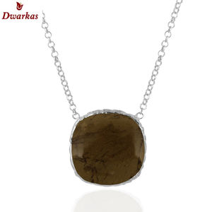 Classique 925 Sterling Silver Doublet Emerald Pendentif Collier Lunette Réglage Charme Pendentifs Accessoire De Fête - Product Image 5