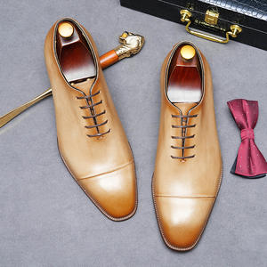 รองเท้าทางการที่สวมใส่สบายสำหรับผู้ชายสำหรับงานแต่งงานและการสวมใส่ในชีวิตประจำวัน รองเท้าหนังผู้ชายพร้อมพื้นรองเท้ายาง - Product Image 3