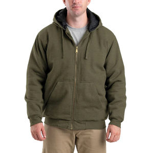 Sudadera con capucha y cremallera para hombre con forro térmico para un calor extra para actividades al aire libre y ropa informal cómoda y duradera - Product Image 3