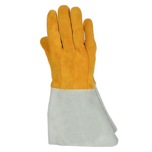 Logo personnalisé pour gants de soudage en cuir double paume avec protection de sécurité des mains gants en cuir confortablement imperméables pour hommes - Product Image 2