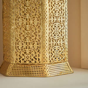 2026 vente chaude noël marocain à la main métal/verre pilier support de haute qualité personnalisé Cutwork décoration de la maison - Product Image 4