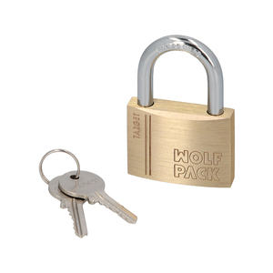 Normal Bow Brass <b>Padlock</b> 50 mm. Target Series - Product Image 3