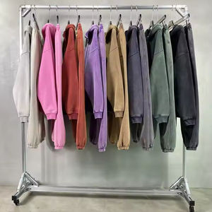 2025 à la mode personnalisé unisexe lourd 100% coton survêtement nouveau Design lavé à l'acide fermeture éclair à capuche et pantalons de survêtement pour hommes vêtements d'hiver - Product Image 5