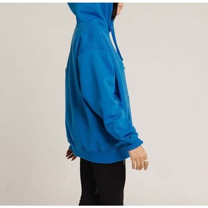 2024 vente en gros OEM personnalisé surdimensionné de haute qualité femmes survêtement ensemble demi fermeture éclair 2 pièces ensembles haut court sweats à capuche et jogger ensemble - Product Image 3