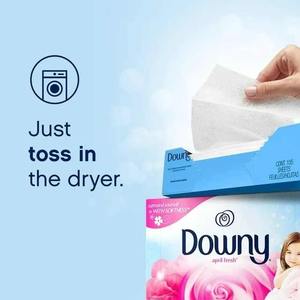 Hojas de secadora suavizante de tela Downy, April Fresh, 105 unidades - Product Image 3