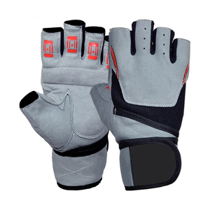 Guantes de levantamiento de pesas deportivos personalizados Unisex entrenamiento gimnasio GUANTES DE Fitness Color negro guantes de entrenamiento antideslizantes - Product Image 5