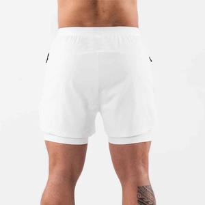 Pantalones cortos de correr de algodón 100% personalizados para hombre, pantalones para correr de gimnasio de secado rápido con cintura elástica, transpirables, cómodos - Product Image 3