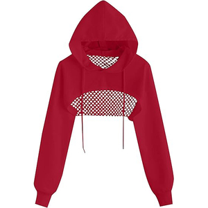 Street Chic Hoodie Women Sexy Cropped Short Length Hooded Pullover Cotton Fabric Long Sleeve Fashion Casual Wear - Product Image 2