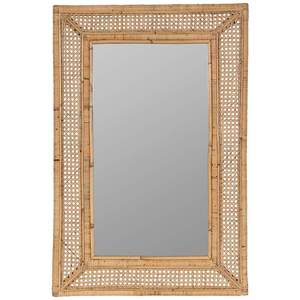 Vintage <b>Arch</b> Shape Rattan Wall Mirror Handcrafted Natural Boho <b>Frame</b> for Home Decor - Product Image 6