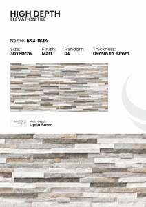 Concepts d'Aménagement Extérieur Tendance Créés à l'aide de Carreaux Muraux Matt de Haute Profondeur 300x600mm - Product Image 2