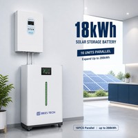 Batterie domestique LiFePO4 18 kWh 51,2 V 360 Ah avec indicateur lumineux LED pour le stockage d'énergie domestique, également disponible en 32 kWh et 36 kWh BEES TECH