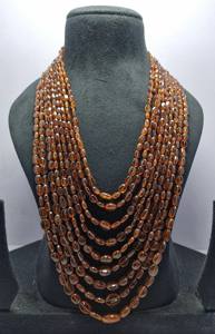 2025 Natural Oval Hessonite Gomed Neckless 1011ct 6x4-12x16mm Cuentas de piedra para la fabricación de joyas-Fabricante mayorista - Product Image 4