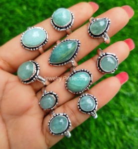 แหวนเงินแท้พลอยสีฟ้า925อัญมณีสีเงินแท้สำหรับผู้หญิงเครื่องประดับแฟชั่นสำหรับงานแต่งงานของขวัญแต่งงาน - Product Image 4