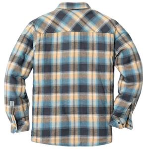 Camisa de franela a cuadros para hombre de invierno de calidad superior al por mayor camisa a cuadros de manga larga con cuello vuelto diseño personalizado y logotipo - Product Image 2