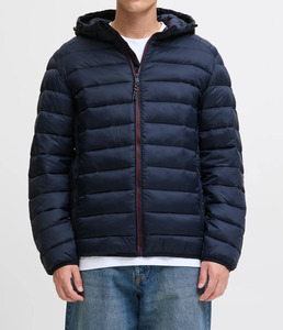 Unisex Warm Eco-Friendly Windproof Heated Hooded Waterproof Fleece Puffer Jackets Cotton Filled Winter Front Logo Fashion - Product Image 3