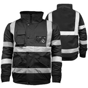 Chaqueta bomber de seguridad hecha a medida de nuevo diseño para hombres y mujeres, logotipo de Seguridad de nailon para adultos de alta calidad con logotipo propio, chaqueta bomber - Product Image 5