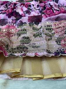 Nouveau Designer Personnalisable Premium Tabby Soie Lehenga Choli Ensemble Belle Séquence Zari Travail Traditionnel pour les Mariages Fêtes - Product Image 6