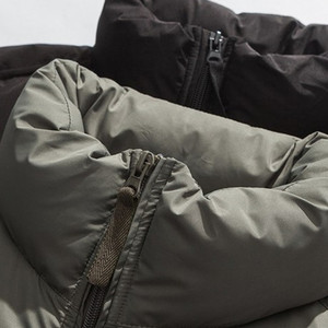 Chaqueta acolchada clásica para hombre con cierre de cremallera, ropa de abrigo acolchada ligera y cálida para invierno y otoño - Product Image 5