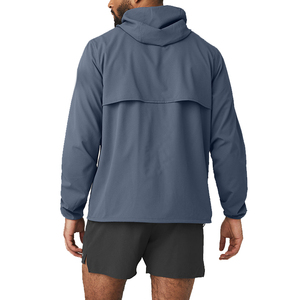 Chaquetas Cortavientos de Nailon con Cremallera Completa y Logotipo Personalizado de Moda para Hombre - Product Image 2