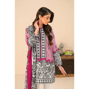 Traje Salwar Kameez de 3 Piezas en Algodón Khaddar Estampado con Dupatta para Festivales, Ropa Étnica, Estilo Pakistaní, Vestido Indio SD-62023 - Product Image 4