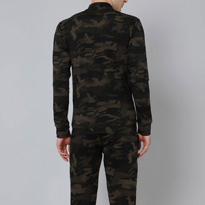 Best Material <b>Zip</b> <b>Hooded</b> Tracksuit for Men Breathable Camouflage Set in Pakistan Style Customizable Solid Pattern for Winter - Product Image 4