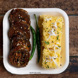 Plateau d'élimination de canne à sucre personnalisable de 7 pouces Placage de service alimentaire biodégradable écologique élégant pour hôtels Prix d'usine en vrac - Product Image 4