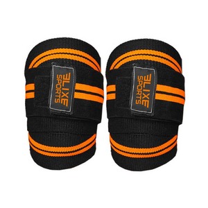 Hotsale Professional Gym Genouillère Wraps Logo Personnalisé Protection Flexible Haltérophilie avec Élastique Services OEM - Product Image 3