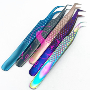 Pince à épiler professionnelle d'extension de cils en acier inoxydable de haute qualité - Product Image 2