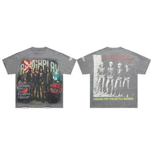 Camiseta Vintage de Estilo Unisex con Estampado Digital, 100% Algodón, Corte Cuadrado, Lavado Ácido, Estilo Vintage, Personalizada - Product Image 1