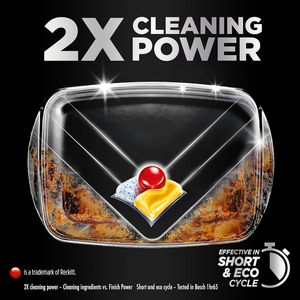 Pastillas para Lavavajillas Finish, Ultimate, 144 Unidades (48 x 3 Paquetes), Aroma Limón, Pastillas Detergentes que Limpian y Abrillantan, Eliminan las Manchas de Grasa Difíciles - Product Image 5